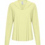 Japan TKY: Kapuzenshirt "HOKI" in weiß, cashmere blue, light yellow, mocca mousse und blackberry wine