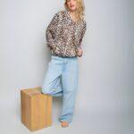 Emily van den Bergh: Blusen-Blouson mit Zipper 8851-158560