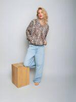 Emily van den Bergh: Blusen-Blouson mit Zipper 8851-158560