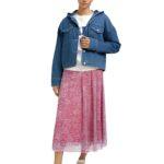 Smith & Soul: Traumhaft schöner Midirock in mandarin red print 0126-1067