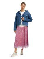 Smith & Soul: Traumhaft schöner Midirock in mandarin red print 0126-1067