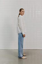 WithBlack: Schöne Hemdbluse "REBECCA" in reinweiß – Bild 4