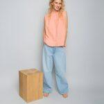Emily van den Bergh: Luftig, lockeres Blusen-Top in orange-pink 8816-158550