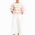 Smith & Soul: Boxy cropped College Sweatshirt 0426-0458