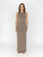 MSCW: Shirt "FLIRT" in dark brown