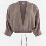 MSCW: Bluse "BOLERO" in dark brown