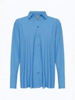 Japan TKY: Unser Liebling ... die Bluse "MILLY" in den Farben alaska blue, spicy red, wasabi und black – Bild 2
