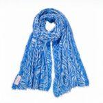PURSCHOEN: Cashmere-Schal "LEAF GARDEN"