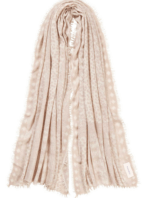 PURSCHOEN: Cashmere-Schal "GALACTIC STARS" savanne nougat – Bild 4