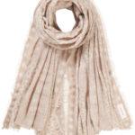 PURSCHOEN: Cashmere-Schal "GALACTIC STARS" savanne nougat