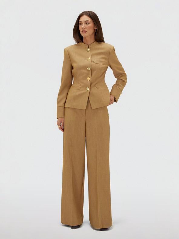 Screenshot2026-09-07at14-50-52JV-CALLIEhigh-risewide-legtrousersLightCamelMelangelJOSHVOfficialonlineshop JOSH V: High-Rise Hose "CALLI" mit weitem Bein - light camel melange – Bild 1