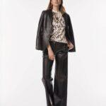 Japan TKY: Edle Lammleder Hose "CELYNA"" in brown